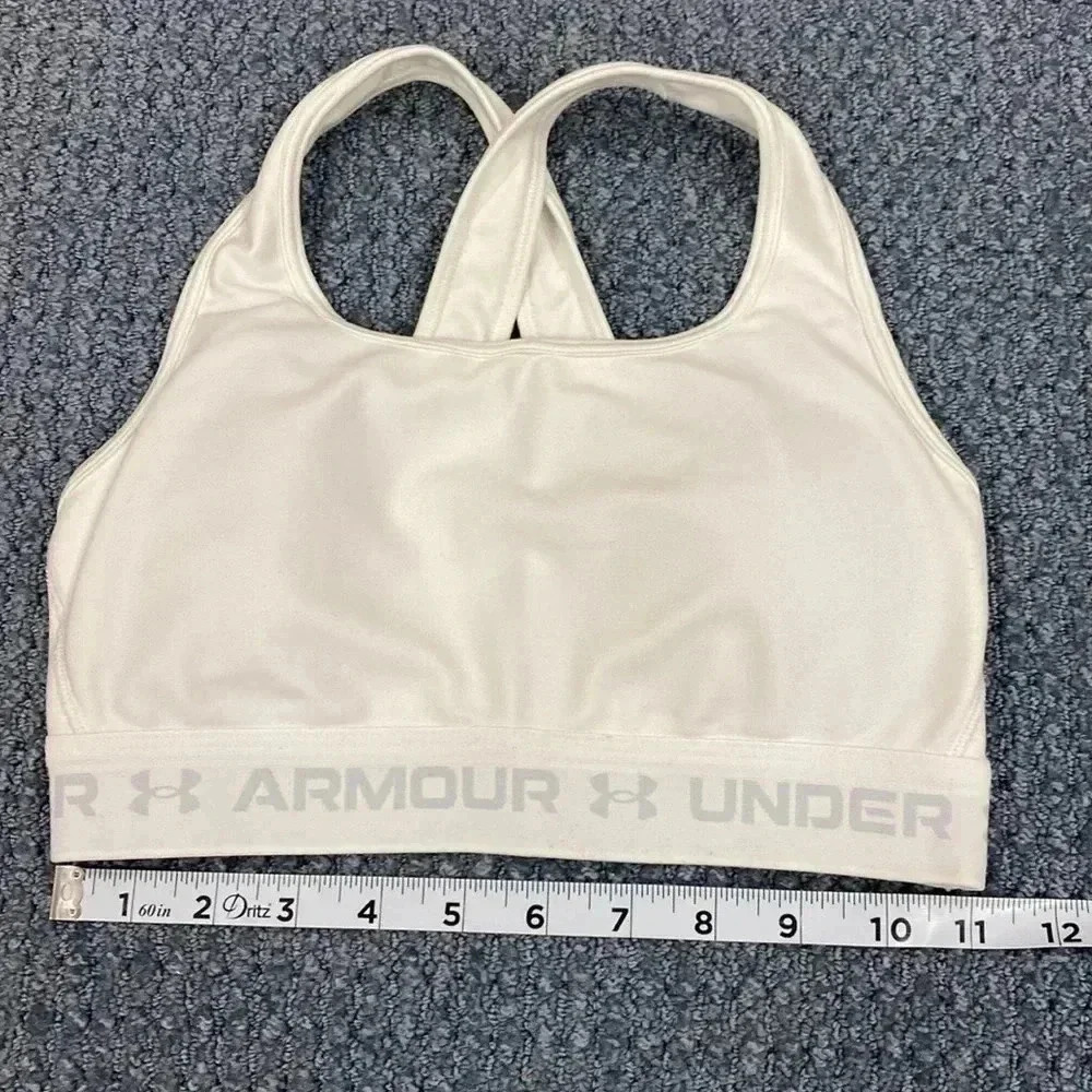 Under Armor Women's Armour® Mid Crossback Sports Bra - Picture 2 of 8